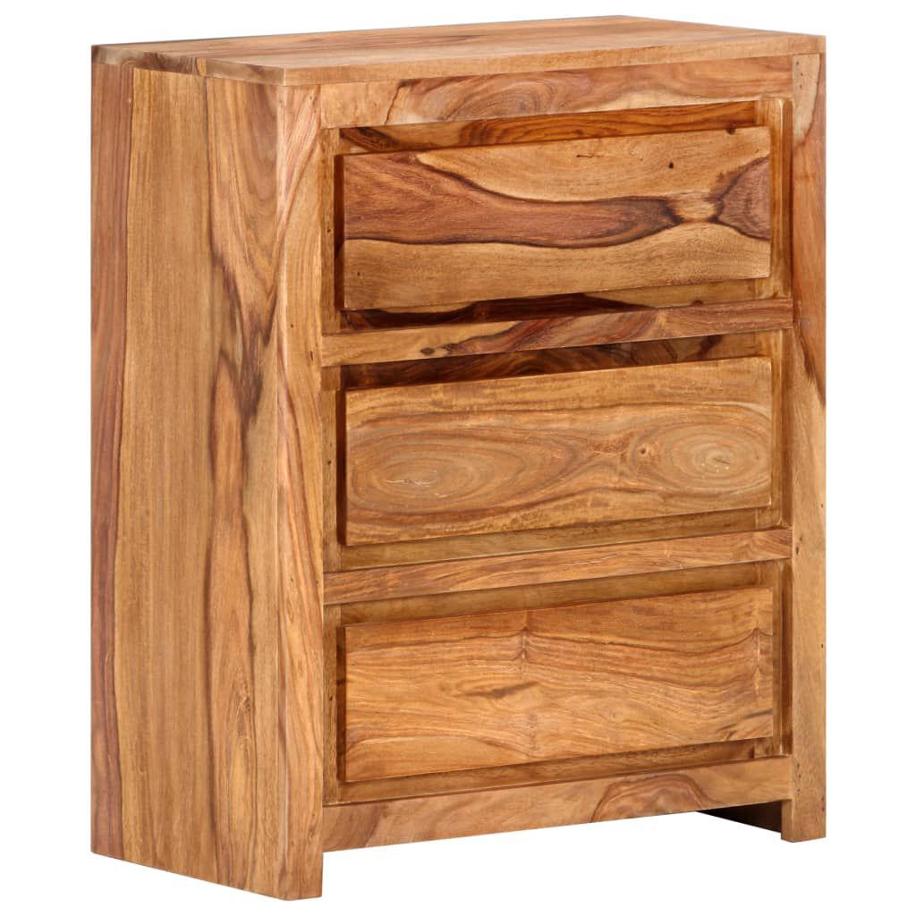 vidaXL Drawer Cabinet 60x33x75 cm Solid Wood Acacia