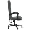 vidaXL Reclining Office Chair Dark Grey Fabric
