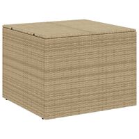 vidaXL Garden Storage Box Mix Beige 291L Poly Rattan