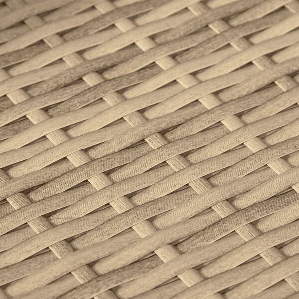 vidaXL 9 Piece Garden Sofa Set with Cushions Beige Poly Rattan