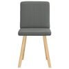 vidaXL Dining Chairs 2 pcs Dark Grey Fabric
