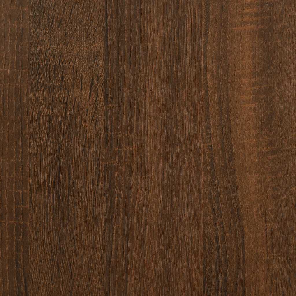 vidaXL Console Table Brown Oak 75x30.5x75 cm Engineered Wood