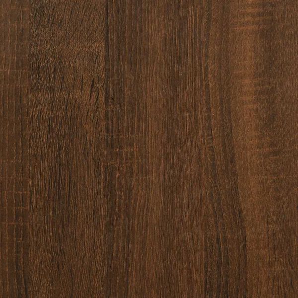 vidaXL Console Table Brown Oak 75x30.5x75 cm Engineered Wood