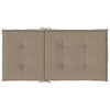 vidaXL Garden Lowback Chair Cushions 2 pcs Taupe 100x50x3 cm Oxford Fabric