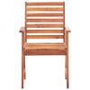 vidaXL Outdoor Dining Chairs 3 pcs with Cushions Solid Acacia Wood