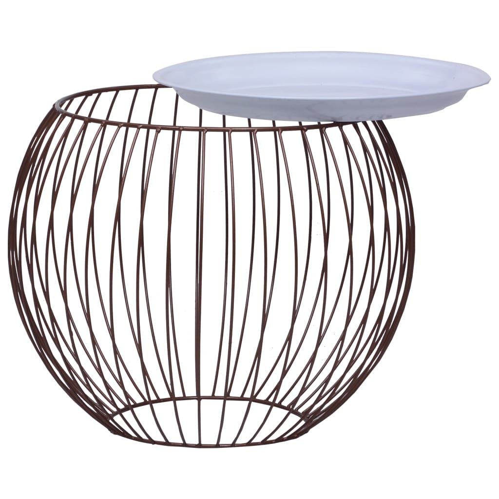 vidaXL Coffee Table Gold Ø 51 cm