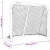 vidaXL Hockey Goal Red and White 183x71x122 cm Polyester
