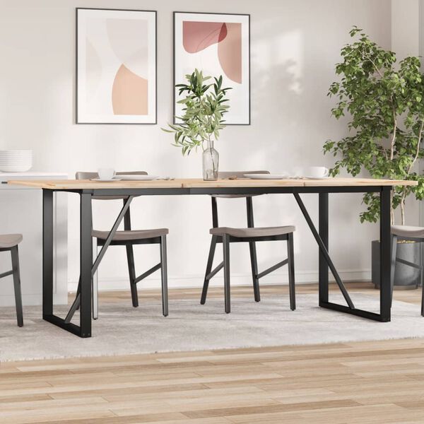 vidaXL Dining Table Legs O-Frame 160x80x73 cm Steel