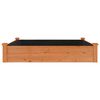 vidaXL Garden Raised Bed with Liner Brown 120x120x25 cm Solid Wood Fir