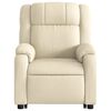 vidaXL Electric Stand up Massage Recliner Chair Cream Fabric