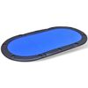 vidaXL Poker Table | Blue | MDF, PVC | Large | Foldable | Folding Poker Table