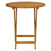 vidaXL Folding Garden Table 70 cm Solid Acacia Wood