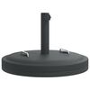 vidaXL Parasol Base with Handles for &Oslash;38 / 48 mm Poles 25 kg Round