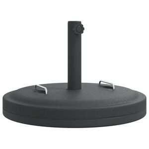 vidaXL Parasol Base with Handles for &Oslash;38 / 48 mm Poles 25 kg Round