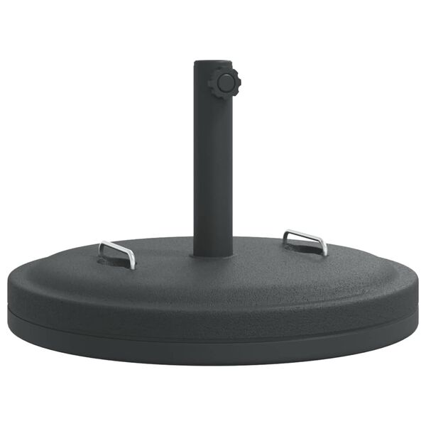 vidaXL Parasol Base with Handles for &Oslash;38 / 48 mm Poles 25 kg Round