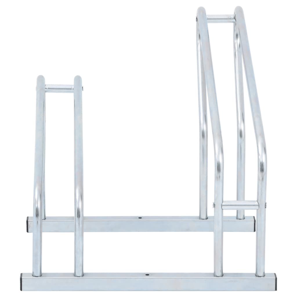 vidaXL Bicycle Stand for 2 Bikes Floor Freestanding Galvanised Steel