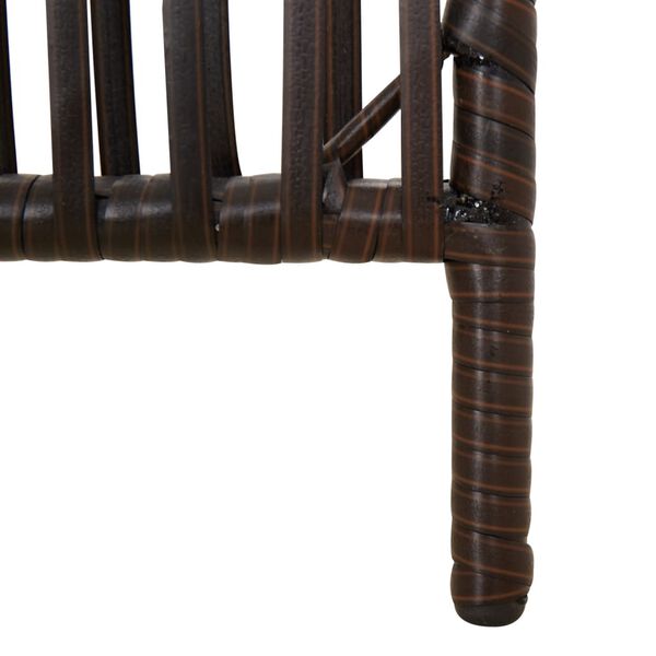 vidaXL Room Divider 6 Panels Brown Poly Rattan