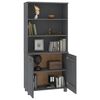 vidaXL Highboard HAMAR Solid Wood Pine Dark Grey