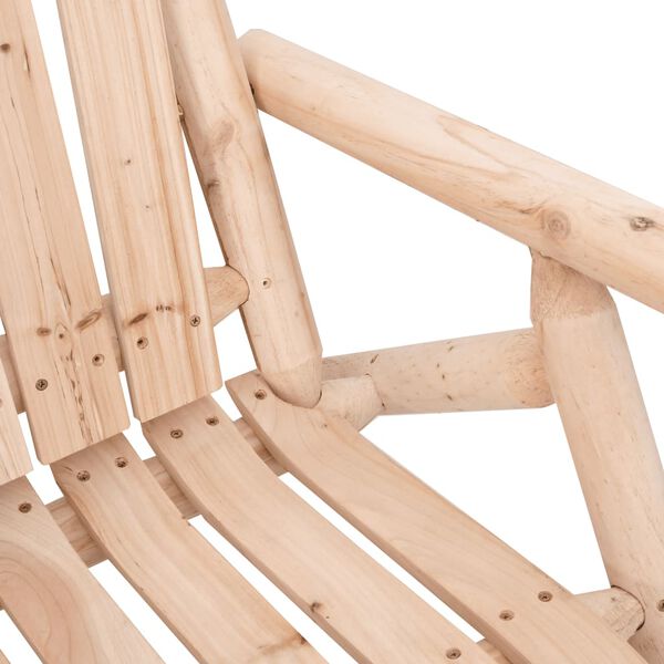 vidaXL 2-Seater Garden Bench 119x85x98 cm Solid Wood Spruce