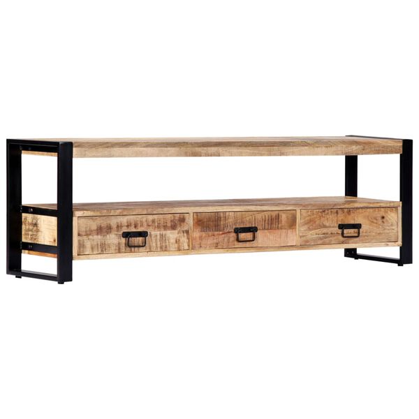 vidaXL TV Cabinet 150x30x45 cm Solid Mango Wood