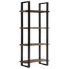 vidaXL 4-Tier Bookcase 80x40x180 cm Solid Reclaimed Wood