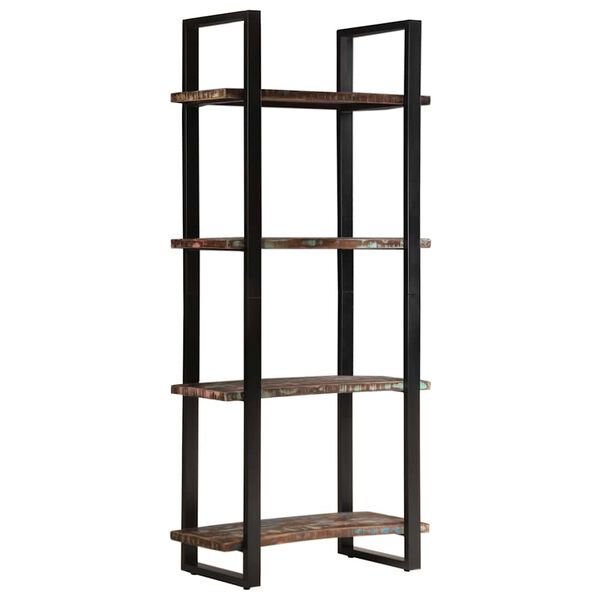 vidaXL 4-Tier Bookcase 80x40x180 cm Solid Reclaimed Wood
