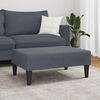 vidaXL Footstool Dark Grey 77x55x31 cm Velvet