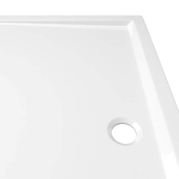 vidaXL Rectangular ABS Shower Base Tray White 80x120 cm