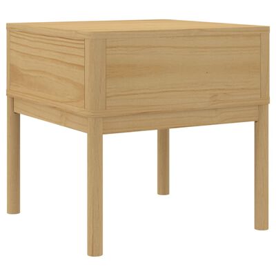 vidaXL Lamp Table FLORO Wax Brown 55x55x54 cm Solid Wood Pine
