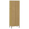 vidaXL Bookcase with 2 Drawers Brown 60x35x180 cm Solid Wood OSLO