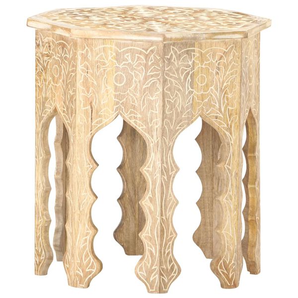 vidaXL Side Table Ø48 cm Solid Mango Wood