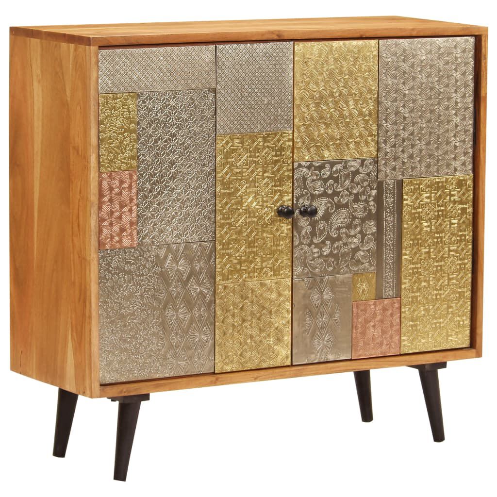 vidaXL Sideboard 80x30x75 cm Solid Acacia Wood