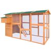 vidaXL Chicken Coop Wood 295x163x170 cm