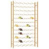 vidaXL Wine Rack for 72 Bottles Gold Metal