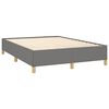 vidaXL Bed Frame without Mattress Dark Grey 137x190 cm Full Fabric