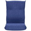 vidaXL Folding Floor Chair Blue Fabric
