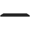 vidaXL Floating Wall Shelves 2 pcs Black 90x23.5x3.8 cm MDF
