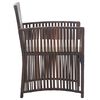 vidaXL Garden Armchairs with Cushions 2 pcs Brown Poly Rattan