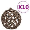 vidaXL Artificial Hinged Christmas Tree 300 LEDs & Ball Set 210 cm
