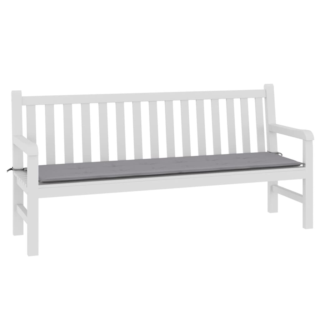 vidaXL Garden Bench Cushion Grey 180x50x3 cm Oxford Fabric