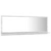 vidaXL Bathroom Mirror Concrete Grey 100x10.5x37 cm Engineered Wood