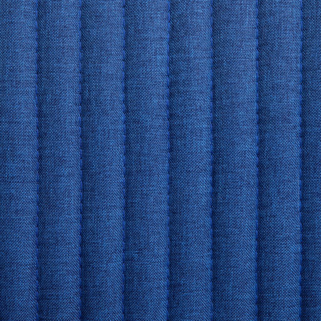 vidaXL Dining Chairs 4 pcs Blue Fabric