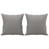 vidaXL 3-Seater Sofa with Pillows&Cushions Light Grey 210 cm Fabric