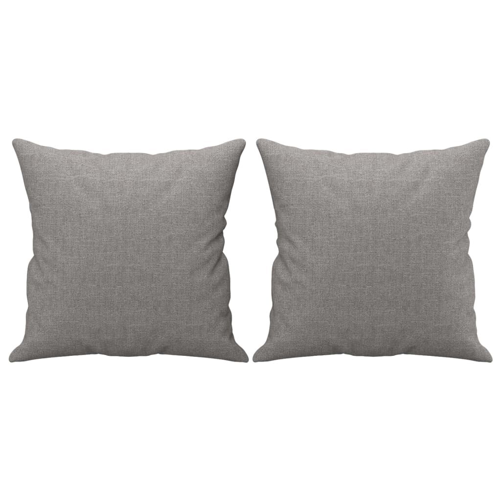 vidaXL 3-Seater Sofa with Pillows&Cushions Light Grey 210 cm Fabric