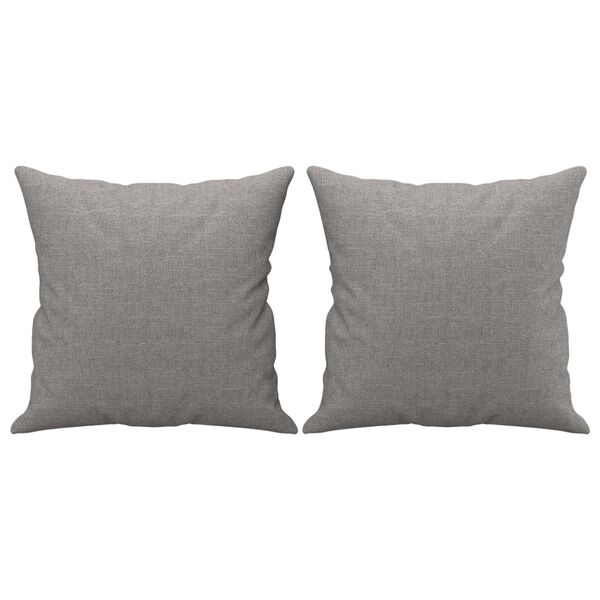 vidaXL 3-Seater Sofa with Pillows&Cushions Light Grey 210 cm Fabric