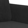 vidaXL Sofa Chair Black 60 cm Velvet