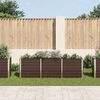 vidaXL Garden Raised Bed Galvanised Steel 240x40x77 cm Brown