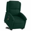 vidaXL Electric Stand up Massage Recliner Chair Dark Green Velvet
