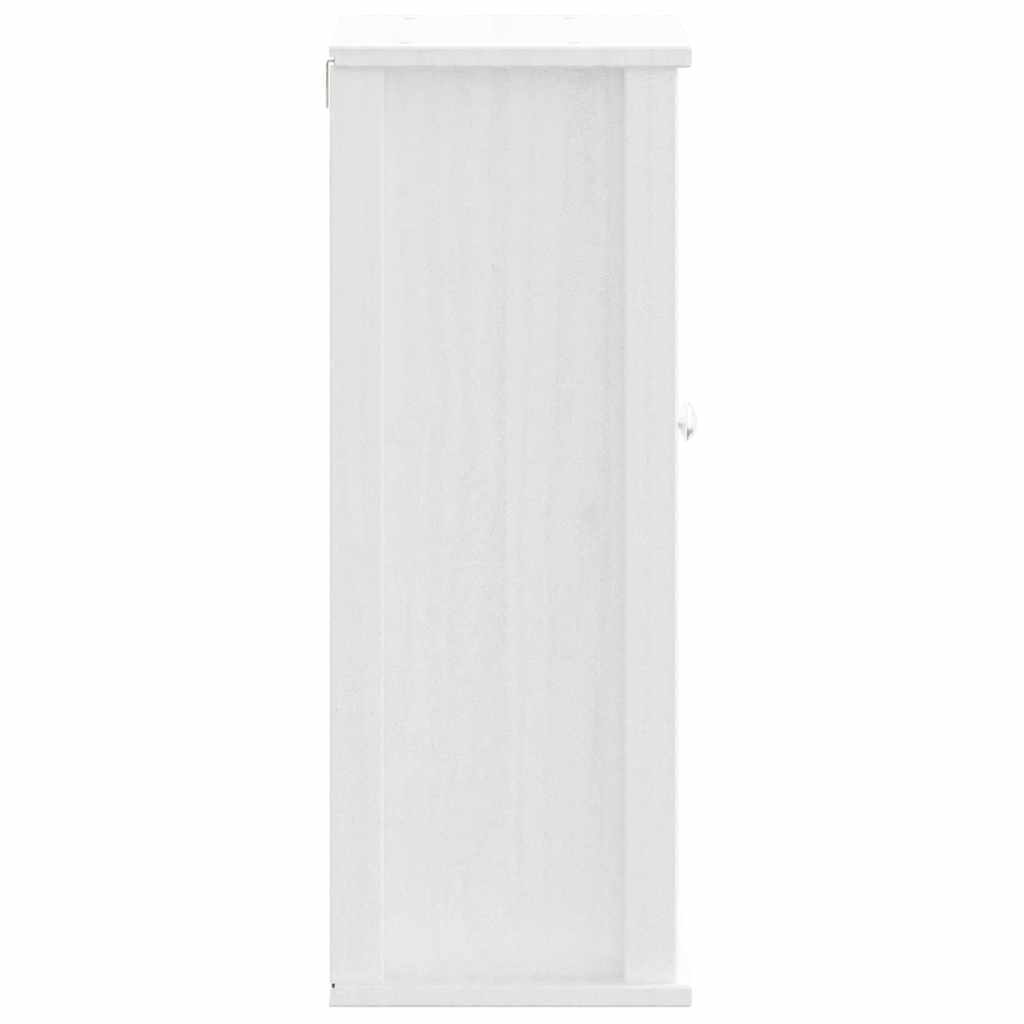 vidaXL Bathroom Wall Cabinet BERG White 40x27x71.5 cm Solid Wood Pine