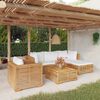 vidaXL 6 Piece Garden Lounge Set with Cushions Solid Wood Teak